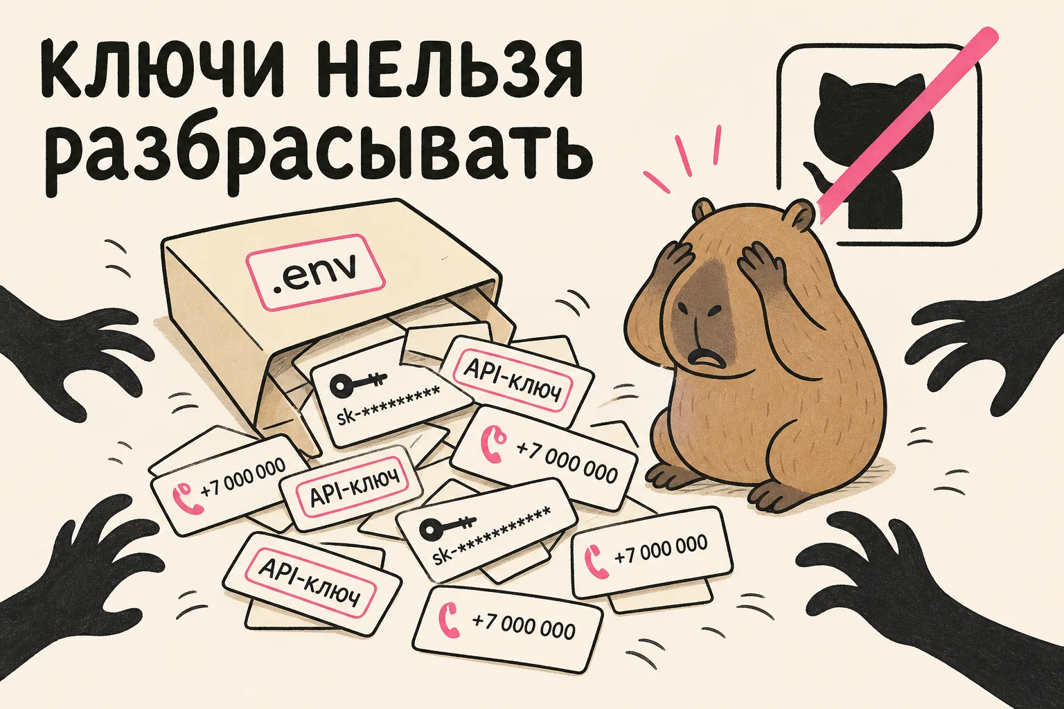 Утёкший .env: список телефонов желающих обнять капибару уплывает к незнакомцам